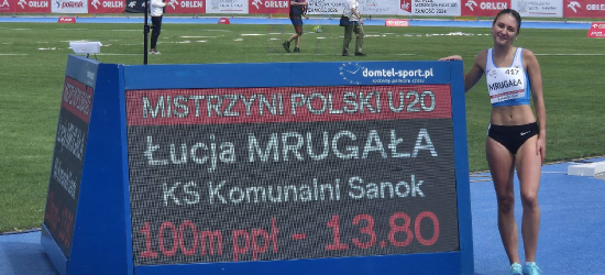 LEKKOATLETYKA: Łucja Mrugała Mistrzynią Polski U20! Złoty medal dla zawodniczki KS Komunalni Sanok [ZDJĘCIA]