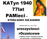 TREPCZA: Uroczystości w 77 rocznice zbrodni katyńskiej