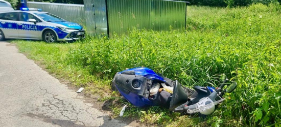 POWIAT BRZOZOWSKI: Nietrzeźwy motorowerzysta z sądowym zakazem