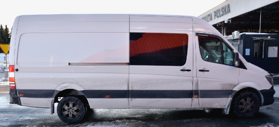 BiOSG: Mercedes Sprinter zatrzymany na granicy. Skrzynia biegów pochodziła z kradzieży