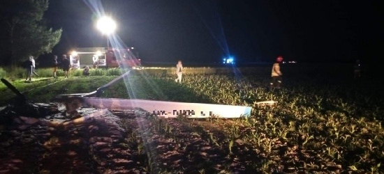 Wypadek motoszybowca. Drugi z braci zmarł w szpitalu