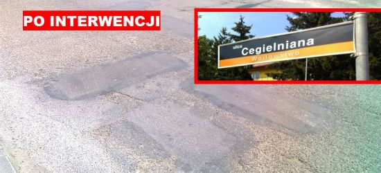 Nasza interwencja. Na Cegielnianej dokonano naprawy nawierzchni (ZDJĘCIA)