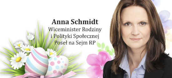 Życzenia świąteczne ANNY SCHMIDT: Zdrowia, pomyślności, spokoju i życzliwości!