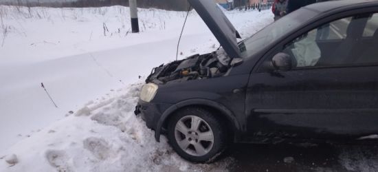 DOMARADZ: Oplem potrącił dzika. Skasowany przód i wystrzelone poduszki