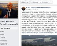 BIESZCZADY: Ostra reakcja starosty bieszczadzkiego odnośnie utworzenia Turnickiego Parku Narodowego