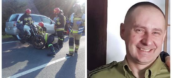 Pogranicznik spisał się na medal! Profesjonalnie pomógł poszkodowanemu motocykliście