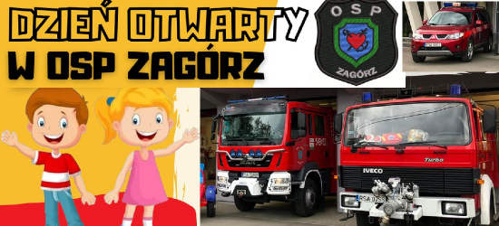 Strażacy z Zagórza zapraszają dzieci na Dzień Otwarty!