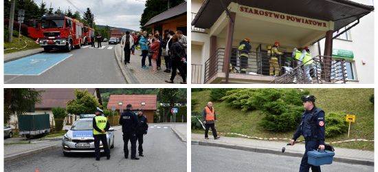 Pakunek z bombą i ewakuacja! Służby w gotowości (FOTO)