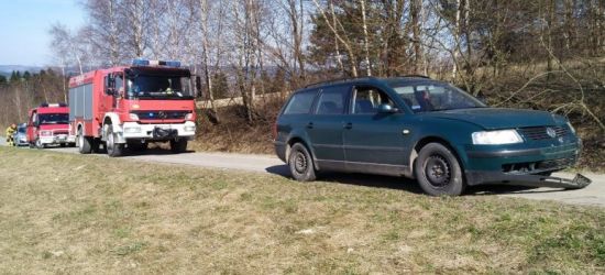 DYDNIA: Wypadek z udziałem pijanego motocyklisty (ZDJĘCIA)