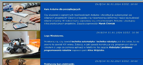 Ferie z robotami? ,,Mechanik” zaprasza