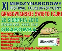 NASZ PATRONAT: XI Międzynarodowy Festiwal Folklorystyczny „Grabowiańskie Święto Fajki”