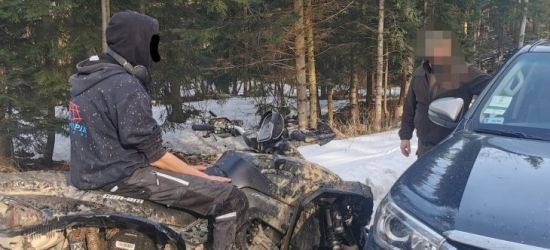 Agresywny kierowca quada zatrzymany. Płoszył zwierzynę