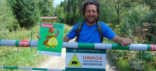 BIESZCZADY: Orzeł ekolog przestrzega: Śmieci skrzydeł nie mają!