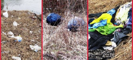 Topniejący śnieg odsłonił straszne widoki. Dzikie wysypiska nad Sanem (ZDJĘCIA)