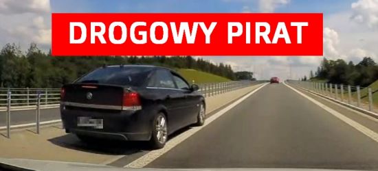 Bezmyślny kierowca pędził obwodnicą Sanoka przez wysepki! (NAGRANIE)