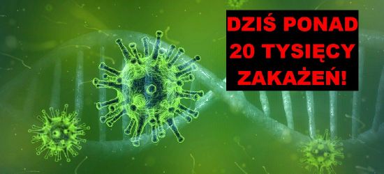 Padła granica 20 tysięcy zakażeń! Ponad 1300 na Podkarpaciu