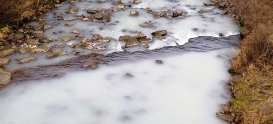Osławica zanieczyszczona białą substancją (ZDJĘCIA)