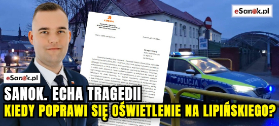 Echa tragedii. Kiedy poprawi się oświetlenie na ul. Lipińskiego? (ZDJĘCIA)