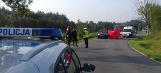 POWIAT LESKI: Zginął motocyklista. Kobieta w szpitalu
