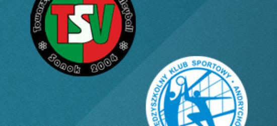 KONIEC TRANSMISJI NA ŻYWO: TSV Cellfast Sanok – MKS Andrychów. Stracie nr 2 (ZDJĘCIA, RETRANSMISJA MECZU NR 1)