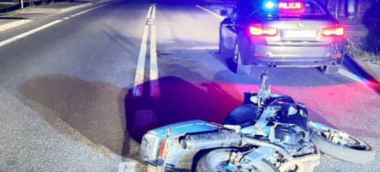 Uciekał motocyklem przed policją, zderzył się z radiowozem! Grozi mu do 5 lat więzienia