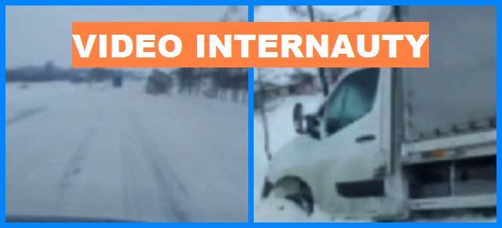 BESKO-RYMANÓW: Mocno wieje! Dostawczak w rowie. Uważajcie! (VIDEO)