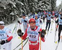 Żołnierz z sanockiego batalionu lekkiej piechoty na podium Biegu Piastów (ZDJĘCIA)