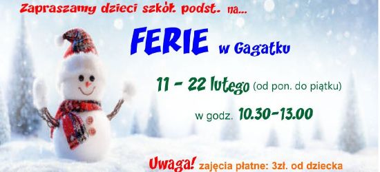Ferie w Gagatku! Zajęcia plastyczne i sportowe