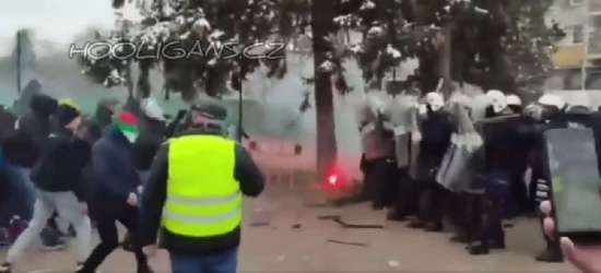 PRZEMYŚL: Kibice starli się z policją. Ranny funkcjonariusz (VIDEO)