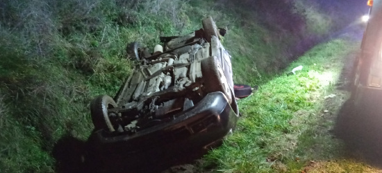 Wypadek na wjeździe do Poraża. Jedna osoba poszkodowana