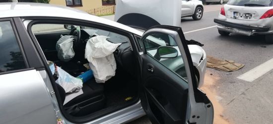 ZAGÓRZ: Efekt domina. Groźne zderzenie trzech osobówek (FOTO)