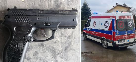 ZAGÓRZ. 35-latek postrzelił się z pistoletu