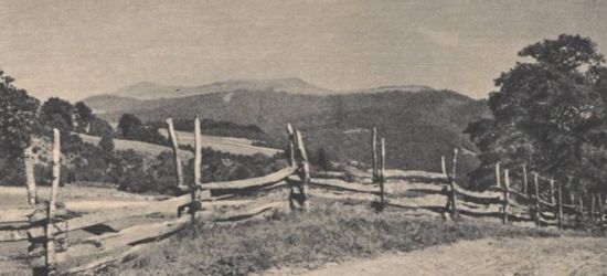 Bieszczady dawniej i dziś. Widok na Połoninę Caryńską