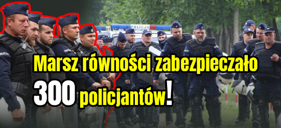 Marsz równości w Sanoku zabezpieczało 300 policjantów! (ZDJĘCIA)
