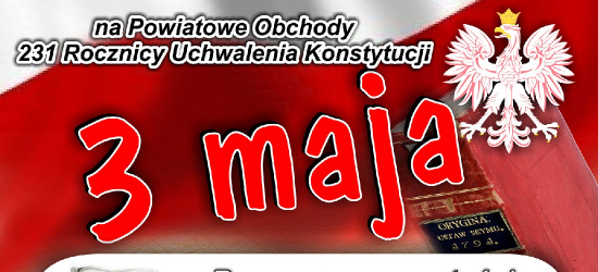 Powiatowe obchody 231. rocznicy uchwalenia Konstytucji