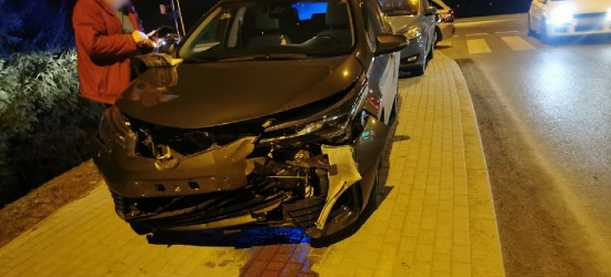 SANOK. Wypadek na skrzyżowaniu przy moście (ZDJĘCIA)
