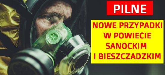 Rekord zakażeń! Nowe przypadki w powiecie sanockim i bieszczadzkim!