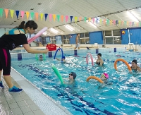 Aqua aerobic na inaugurację imprez WOŚP w Sanoku! (ZDJĘCIA)