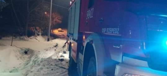 Nie było z nim kontaktu. Zaniepokojeni sąsiedzi wezwali straż