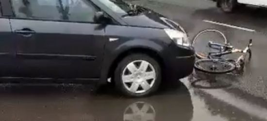 SANOK: Potrącenie rowerzysty! (VIDEO INTERNAUTY)