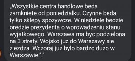KORONAWIRUS. Policja ostrzega przed fake newsami