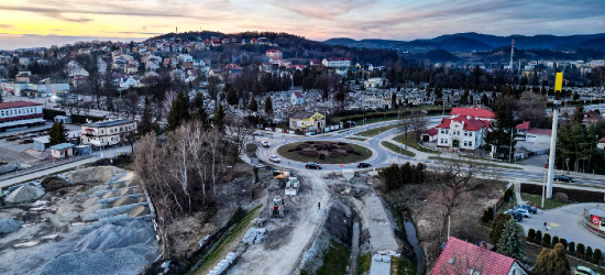 SANOK. Tak powstaje łącznik do obwodnicy! VIDEO Z LOTU PTAKA