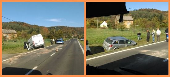 BYKOWCE: Nie patrzył w lusterka. Kolizja gotowa (FOTO)