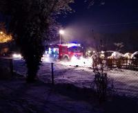 TARNAWA DOLNA: Ogień w piwnicy. Paliła się sauna (ZDJĘCIA)
