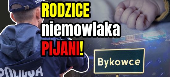 BYKOWCE. Rodzice niemowlaka byli kompletnie pijani! Dziecko kwiliło otoczone dymem z papierosów