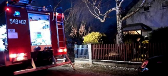 Pożar kotłowni i sadzy w kominie (FOTO)