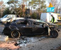 SANOK: Groźny wypadek na rondzie Beksińskiego. Młody mężczyzna trafił do szpitala (NOWE ZDJĘCIA)