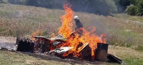 Płonąca pasieka! Tylko tak można zniszczyć chorobę (FOTO)