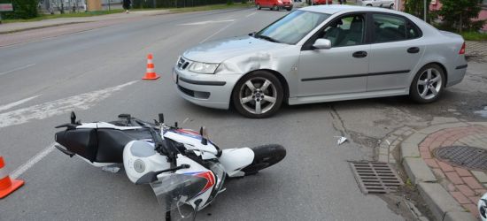 REGION: Wymusił pierwszeństwo. 16-letni motocyklista w szpitalu (ZDJĘCIA)