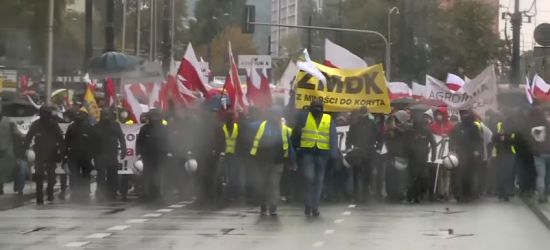 Tłumy rolników na ulicach stolicy. Manifestacje, transparenty, ostre słowa (VIDEO)